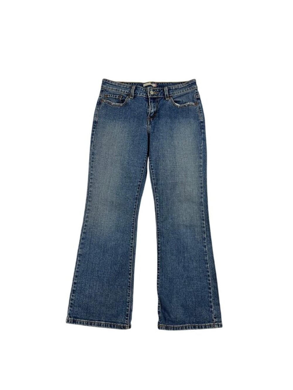Levi's 515 Womens Boot Cut Jeans Blue Denim 10M Mid Rise 5 Pocket (K2 34)